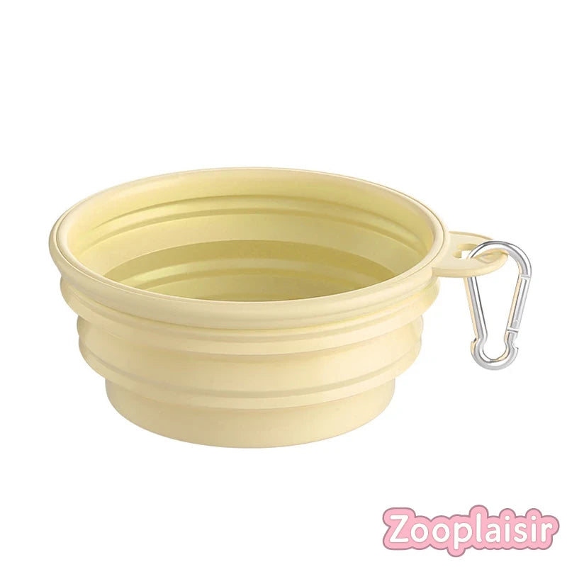 Gamelle pliable en silicone 350/650ml avec mousqueton