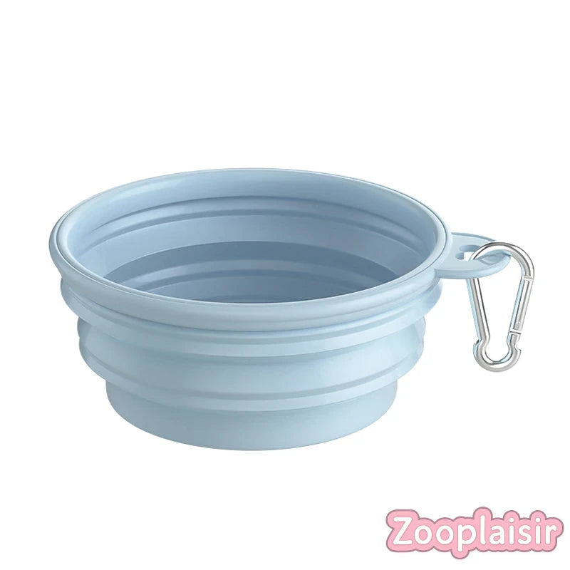 Gamelle pliable en silicone 350/650ml avec mousqueton