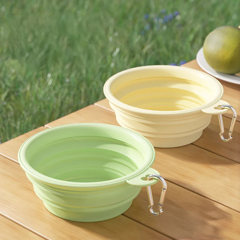 Gamelle pliable en silicone 350/650ml avec mousqueton