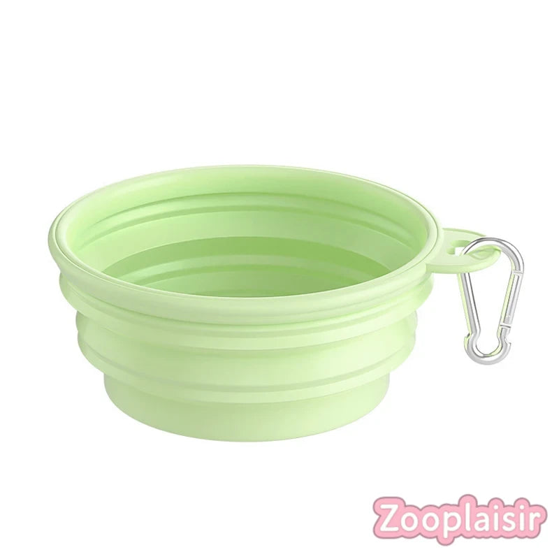 Gamelle pliable en silicone 350/650ml avec mousqueton
