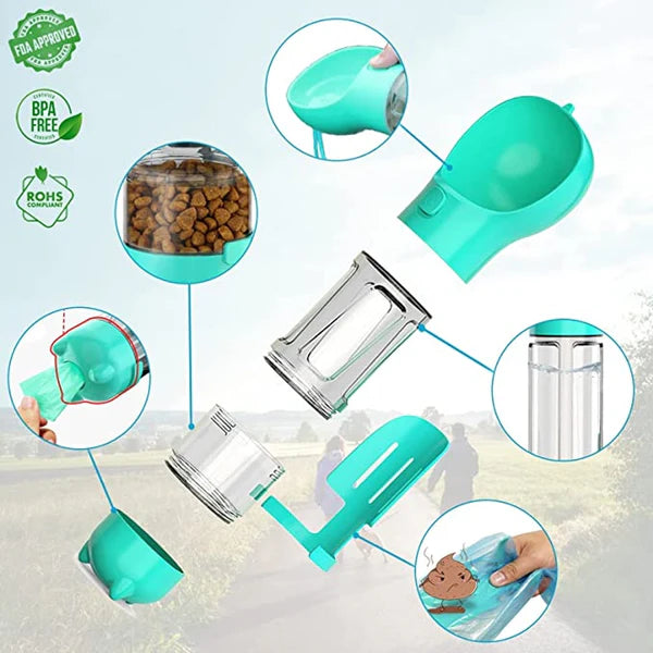 Gourde multifonction pour chien et chat