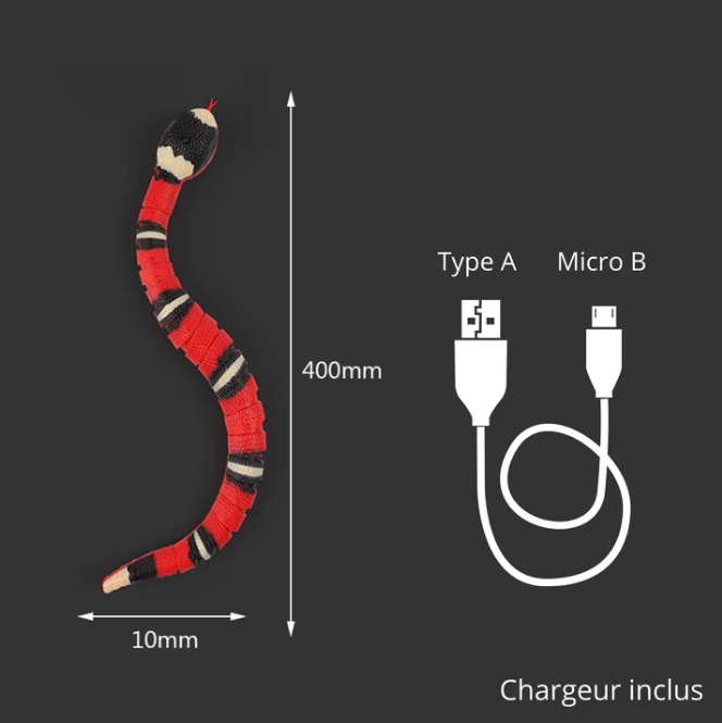 Serpent interactif pour chat