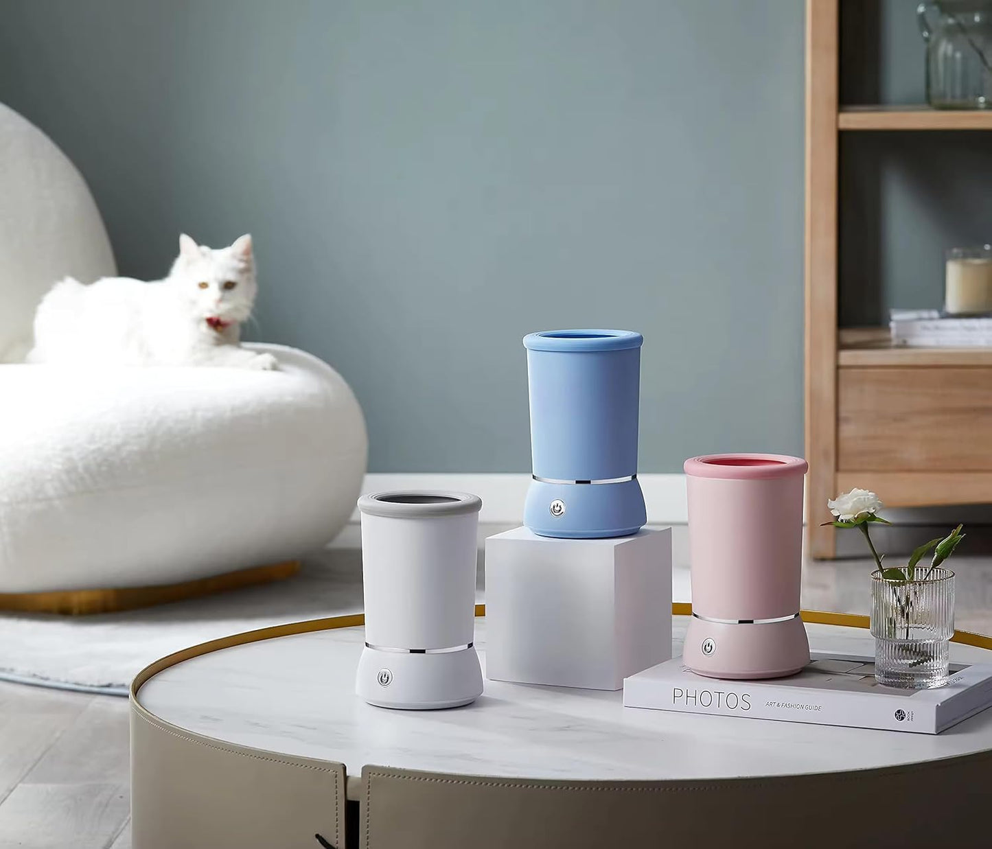 Lave-pattes électrique pour chien et chat