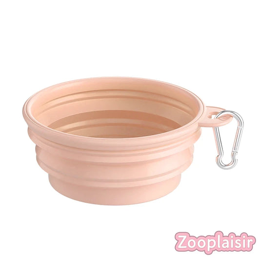 Gamelle pliable en silicone 350/650ml avec mousqueton