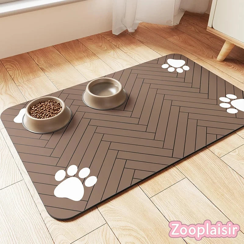Tapis Absorbant Gamelle Chien & Chat
