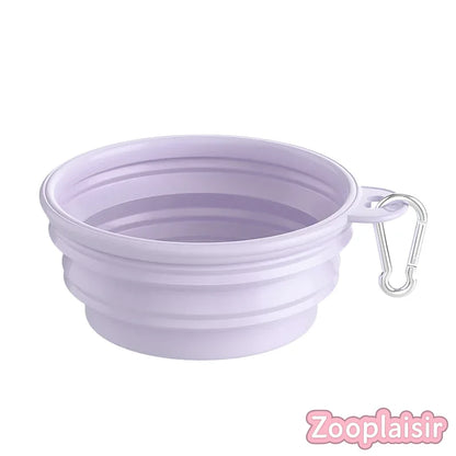 Gamelle pliable en silicone 350/650ml avec mousqueton