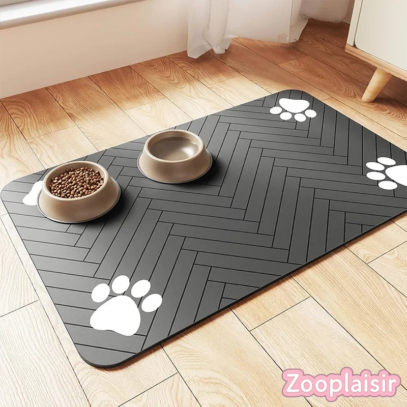 Tapis Absorbant Gamelle Chien & Chat