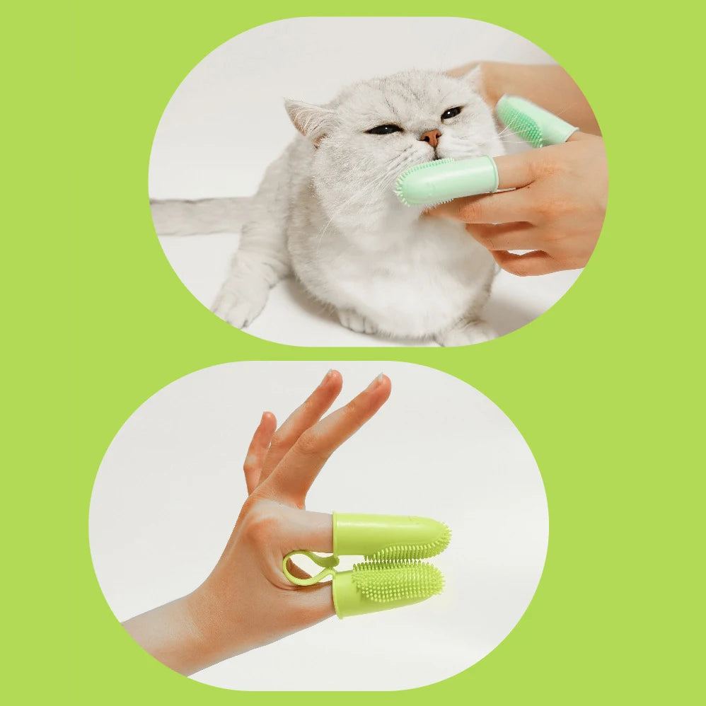 Brosse à Dents en Silicone pour Chien et Chat - Hygiène Dentaire Optimale