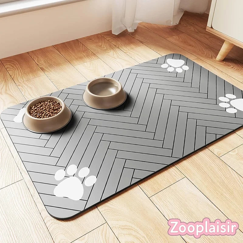 Tapis Absorbant Gamelle Chien & Chat