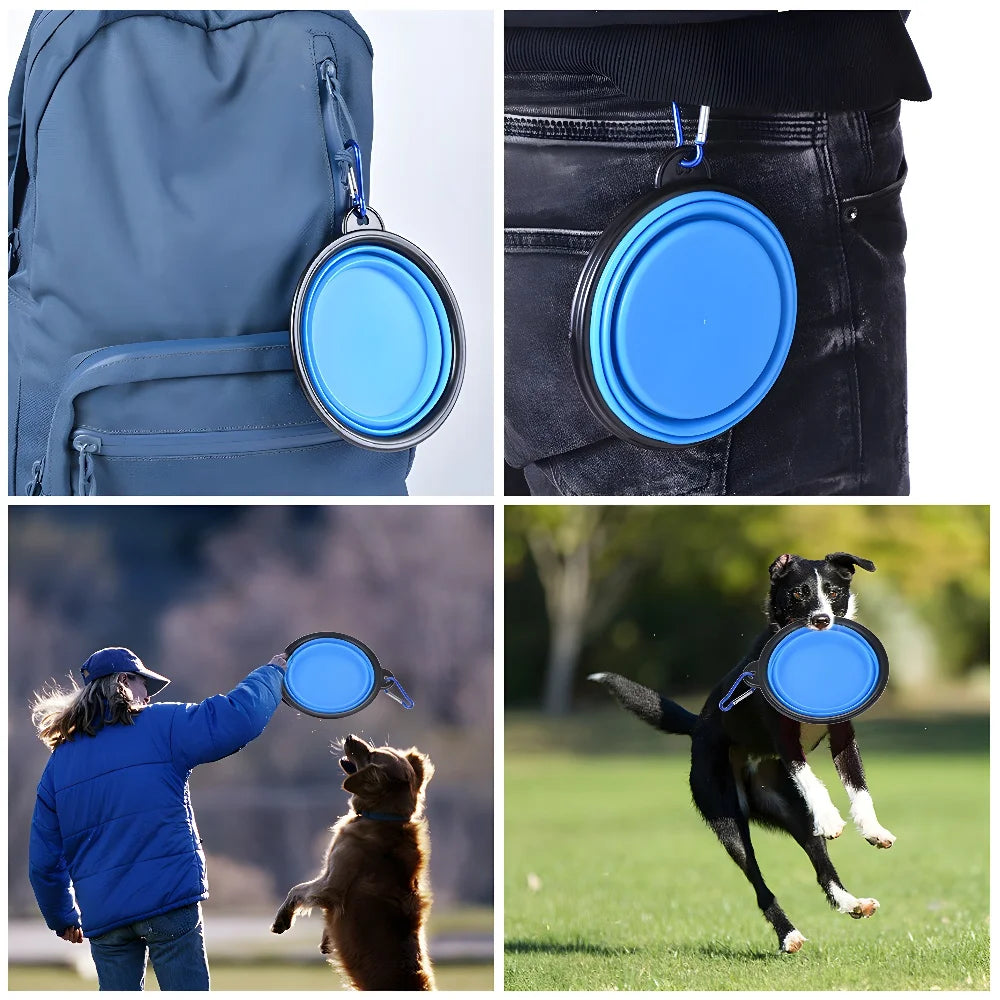 Gamelle de Voyage Pliable pour Chien